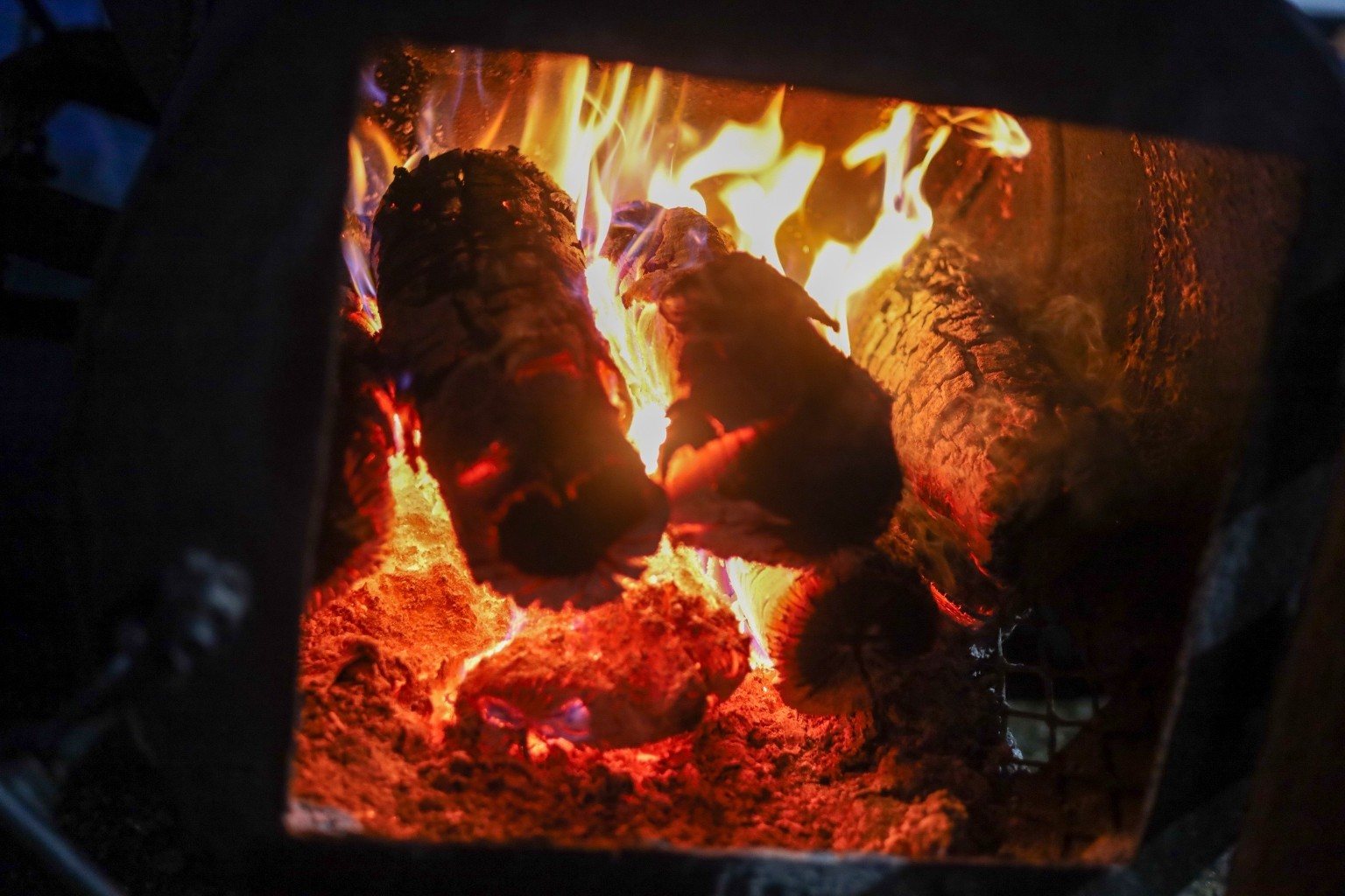 Wood fire